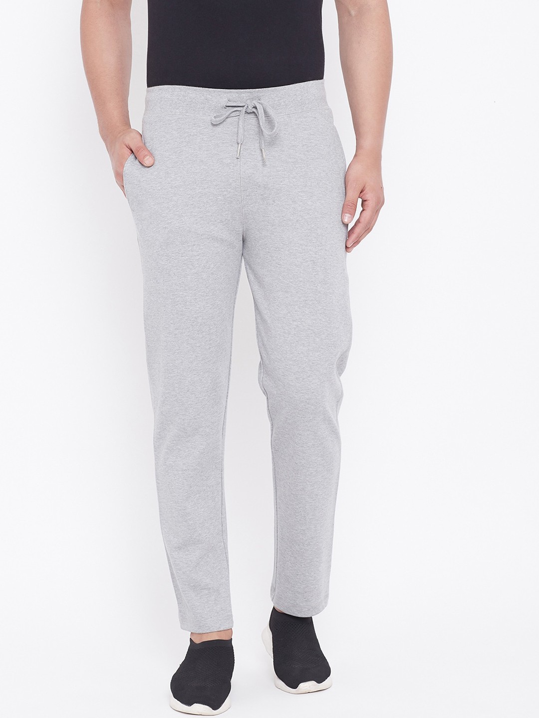 

HARBOR N BAY Men Grey Solid Track Pants