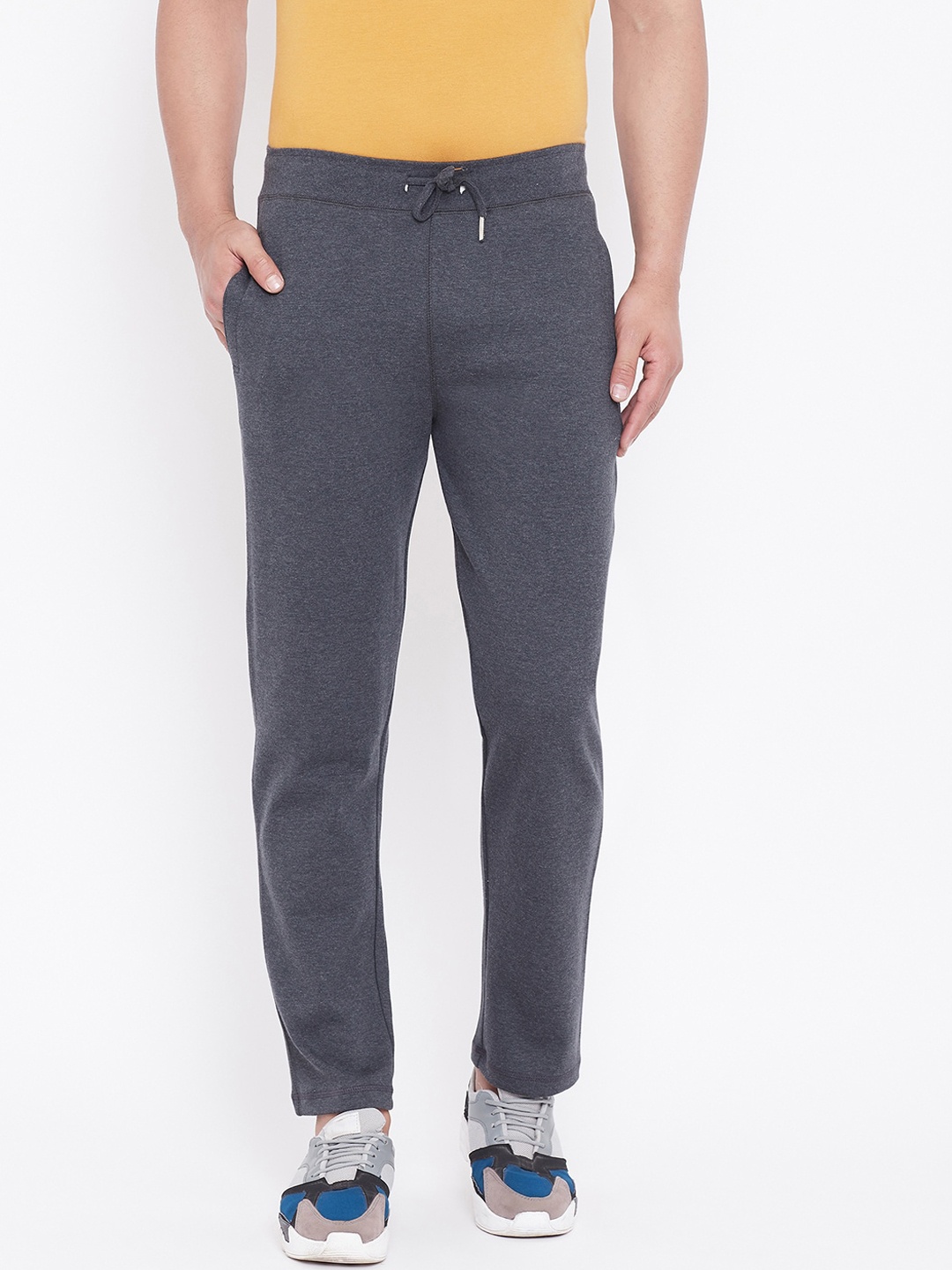 

HARBOR N BAY Men Grey Solid Track Pants