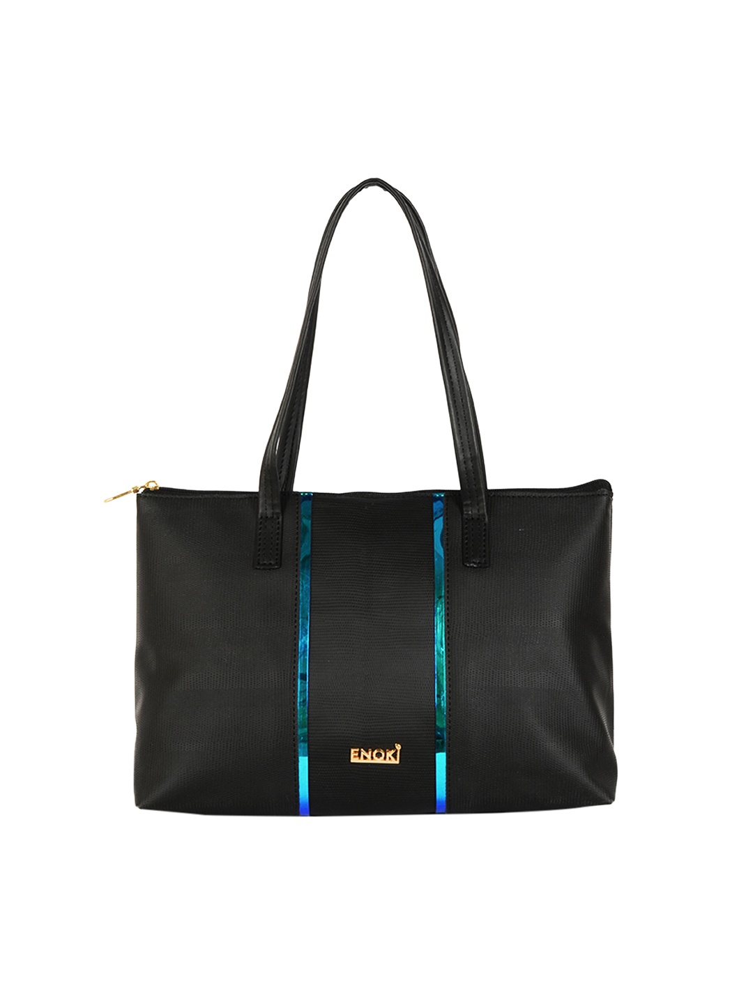 

ENOKI Black Structured Tote Bag