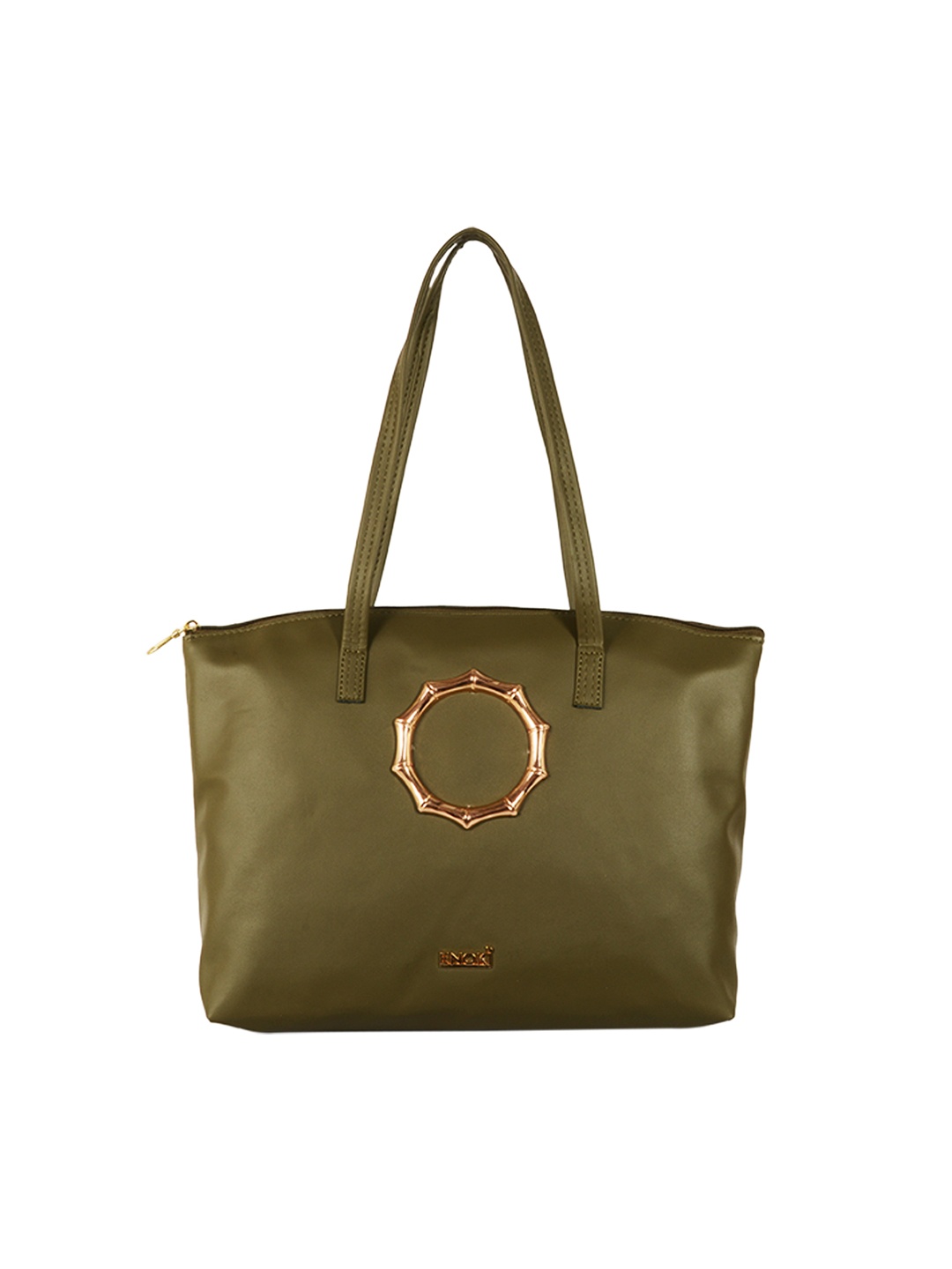 

ENOKI Women's Green Shopper Tote Bag