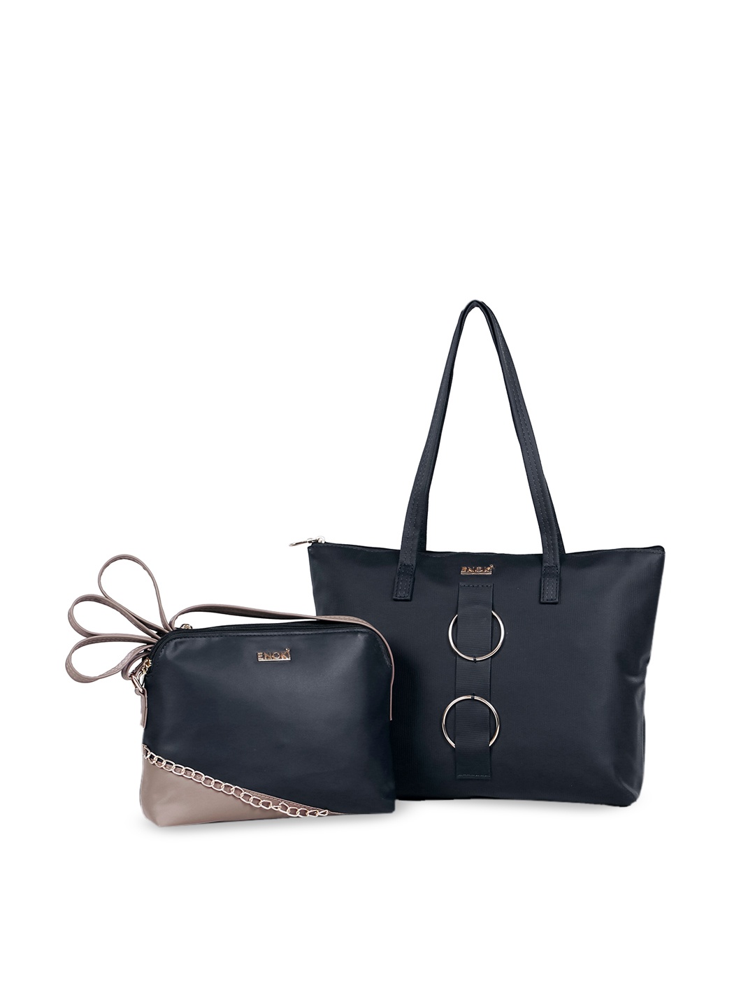 

ENOKI Navy Blue Shopper Shoulder Bag Combo With Sling Bag