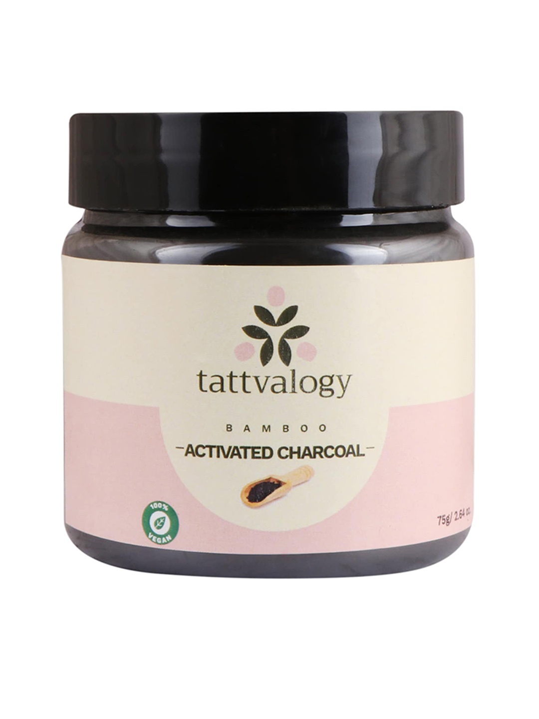 

Tattvalogy Natural Bamboo Activated Charcoal Mask - 75 g, Beige