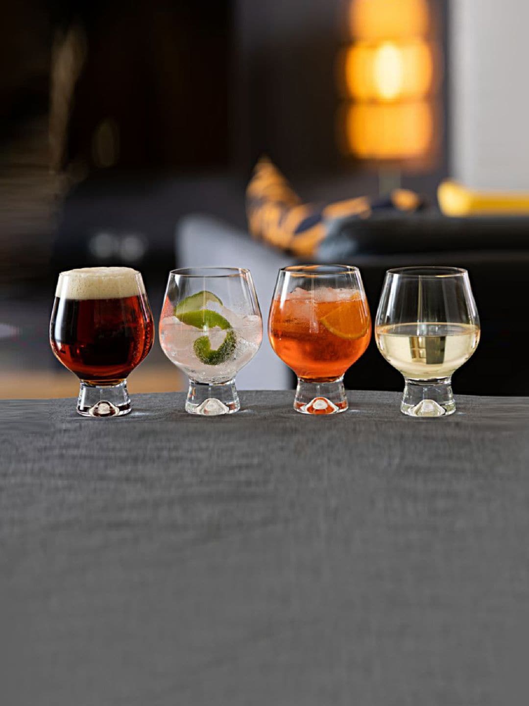 

DARTINGTON Set Of 4 Transparent Cocktail Glasses