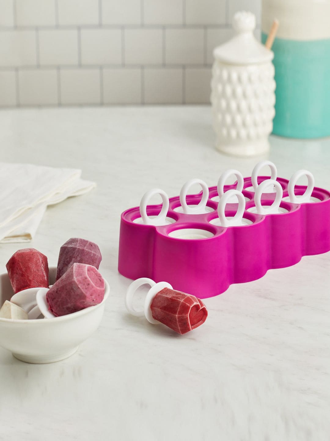 

ZOKU Set Of 8 Solid Ring Pop Molds, Purple