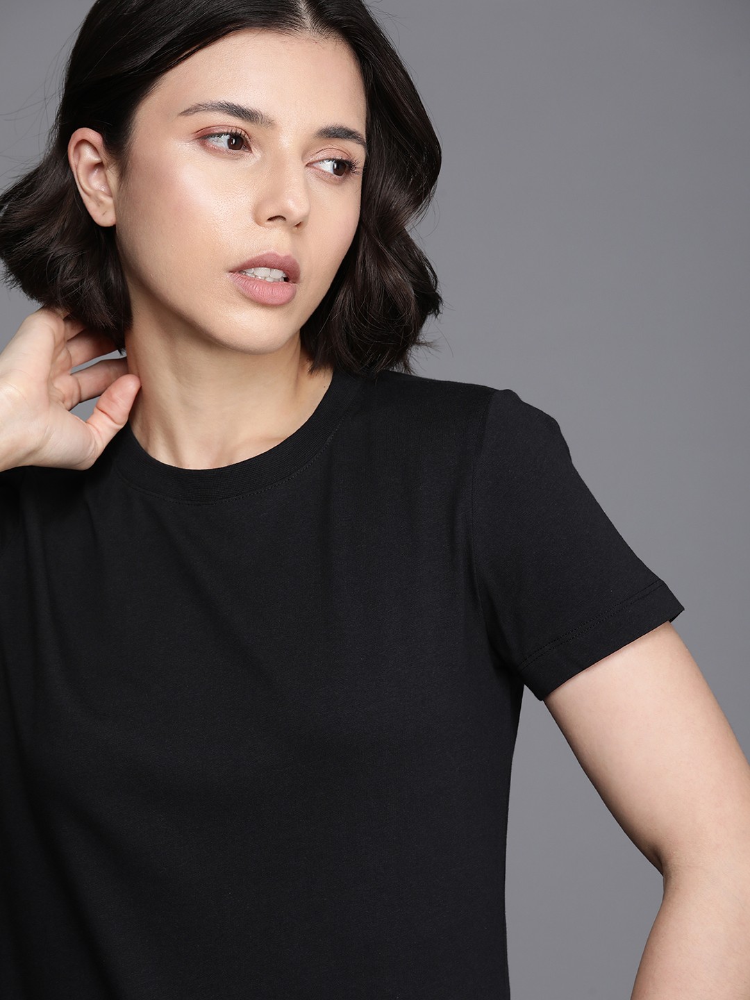 

Nike Sportswear Women Black NSW SS NBY Pure Cotton Crew T-shirt