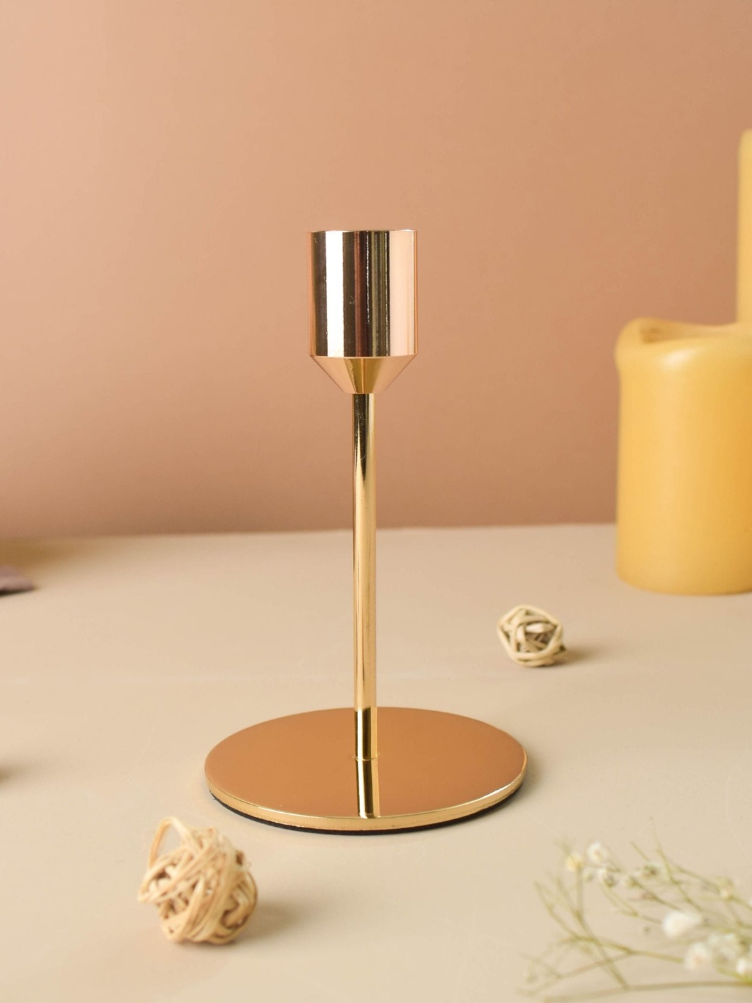 

Nestasia Gold-Toned Solid Metal Candle Holder