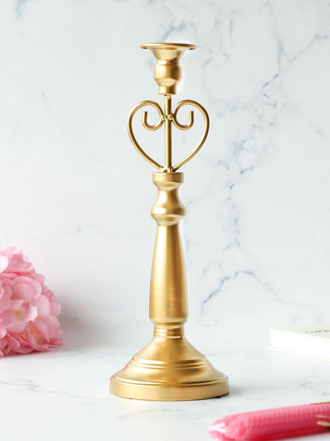 

Nestasia Gold Metal Taper Candle Holder
