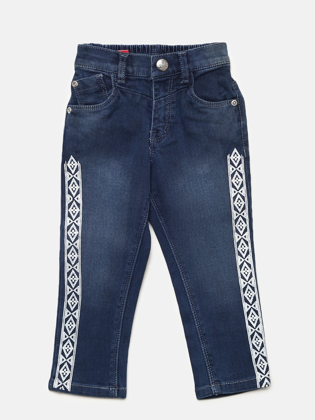 

Gini and Jony Girls Blue Mid-Rise Clean Look Stretchable Jeans