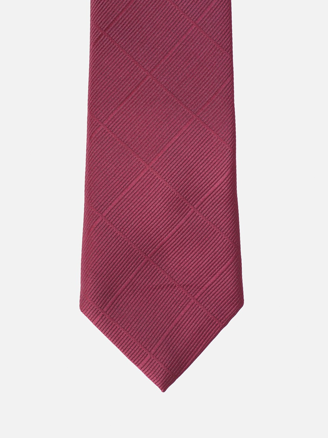 

Louis Philippe Men Maroon Woven Design Broad Tie