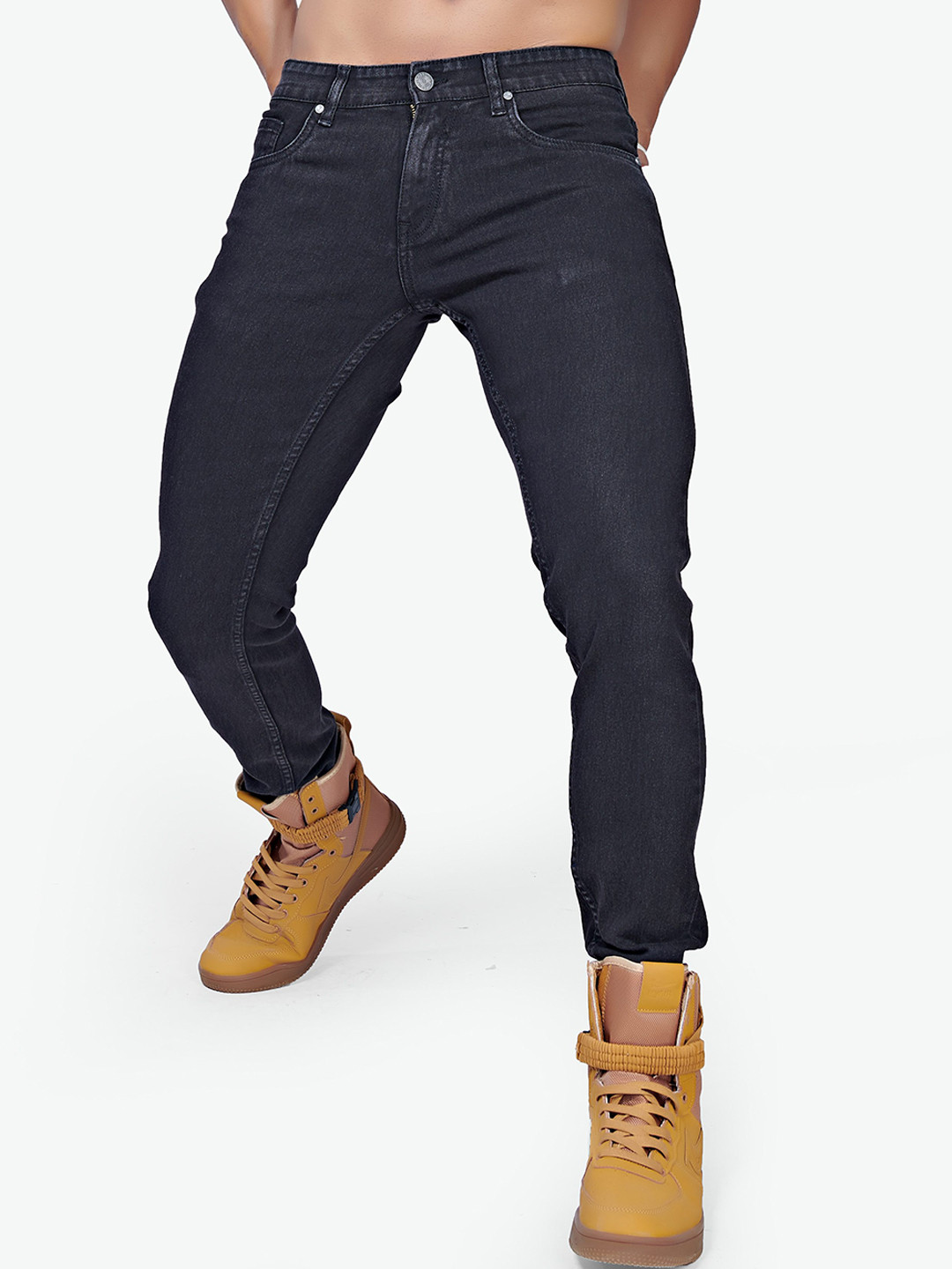 

VASTRADO Men Black Slim Fit Stretchable Jeans