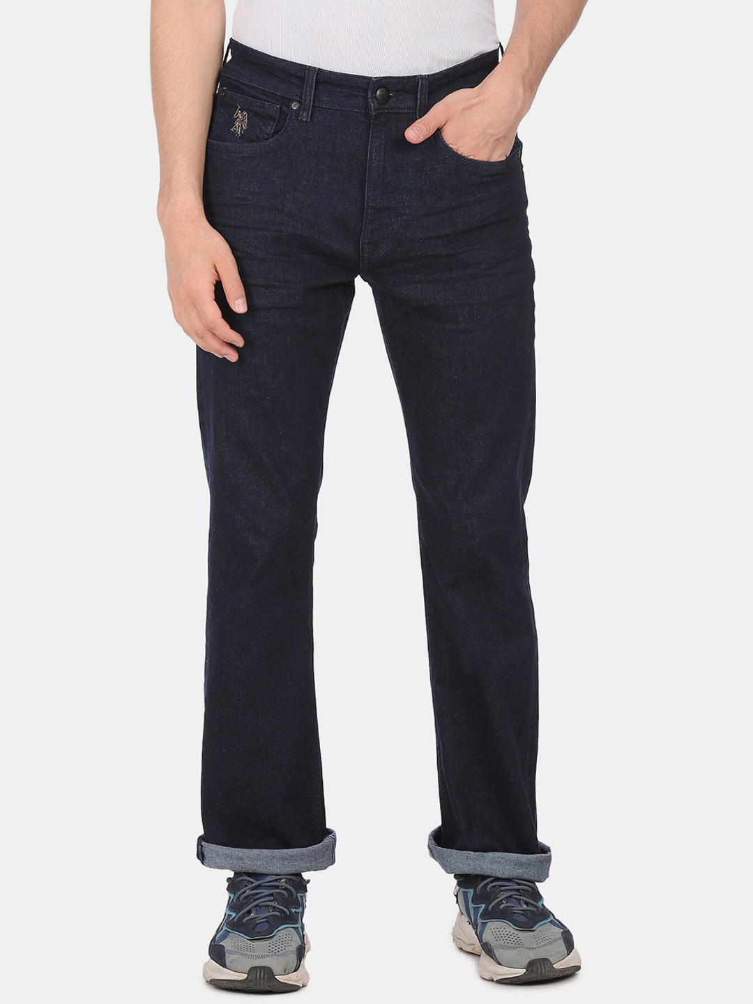

U S Polo Assn Denim Co Men Blue Bootcut Jeans