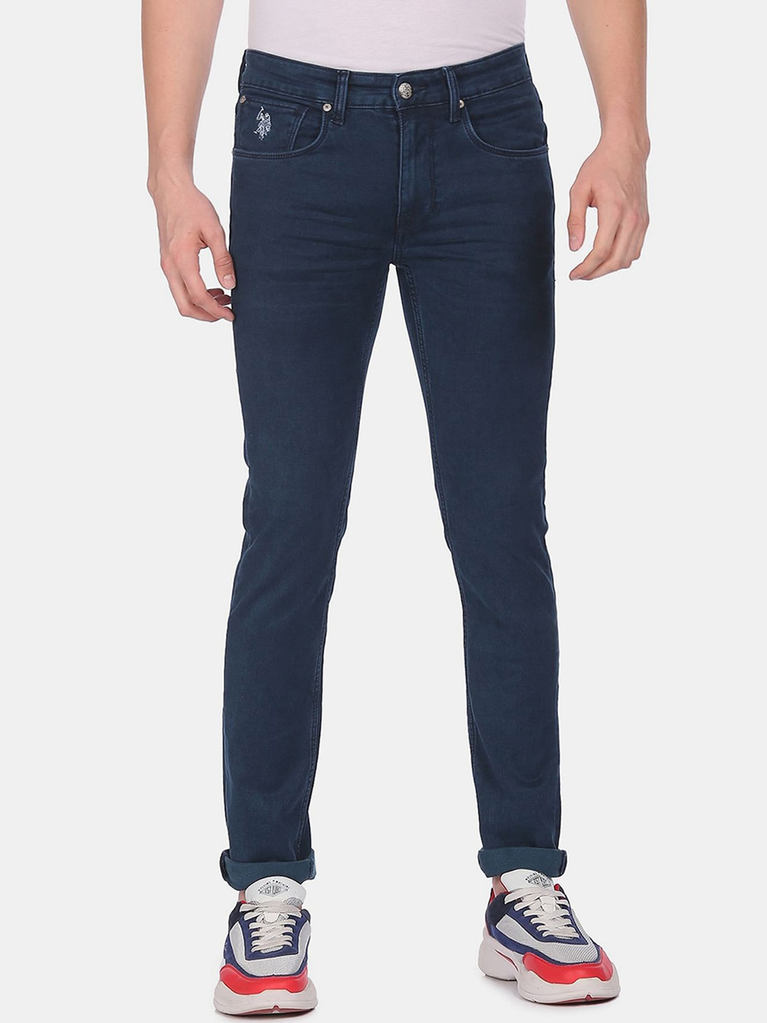

U S Polo Assn Denim Co Men Blue Slim Fit Mid-Rise Jeans