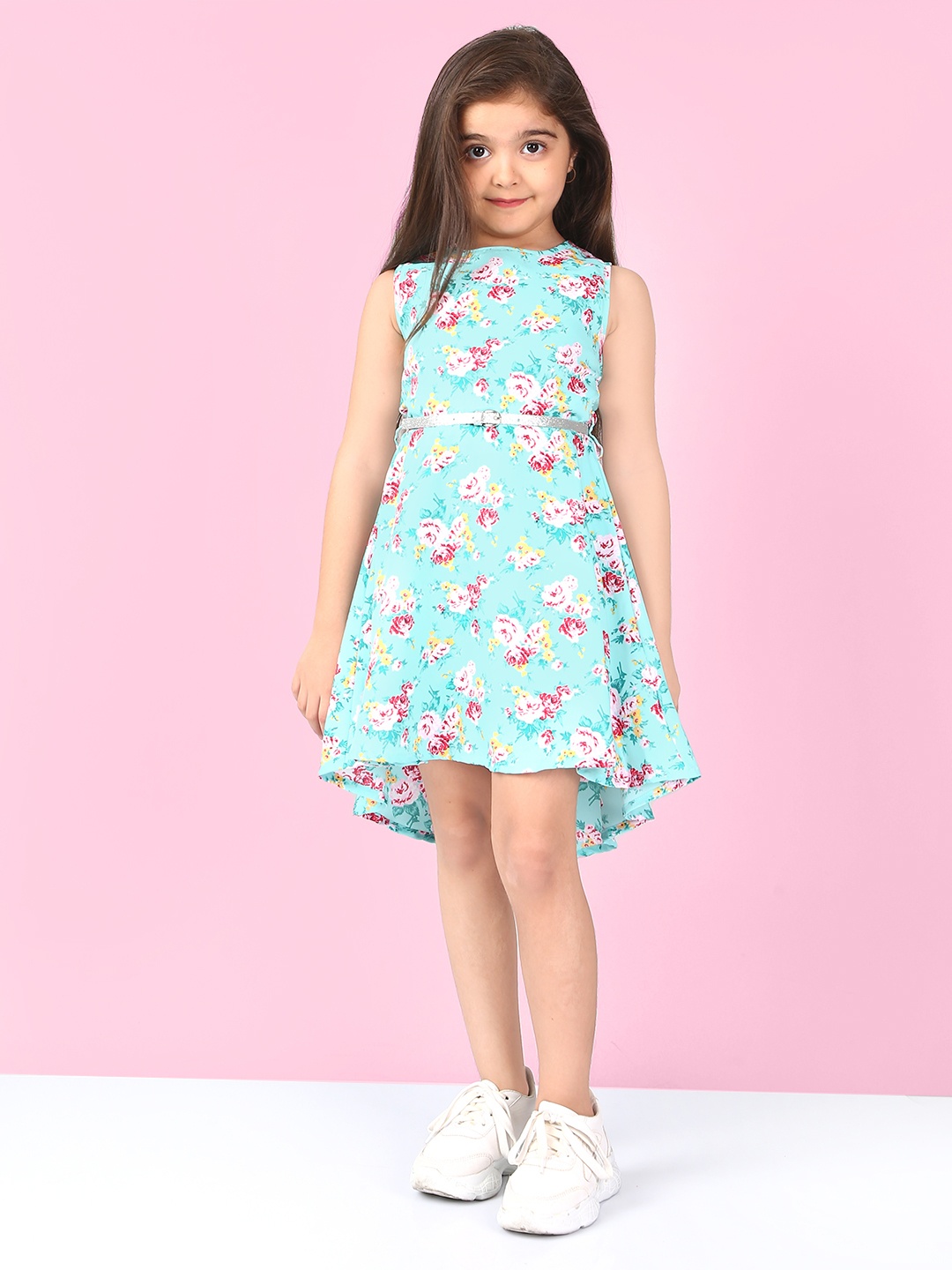 

Naughty Ninos Green Floral Dress