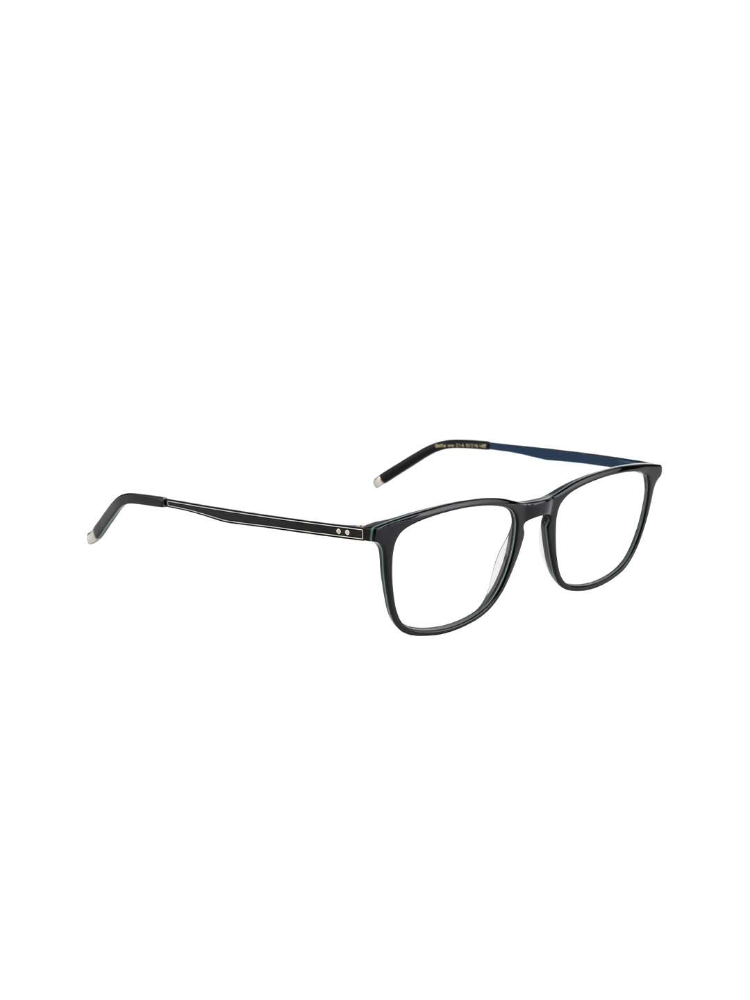 

Ted Smith Unisex Black Full Rim Wayfarer Frames Eyeglasses