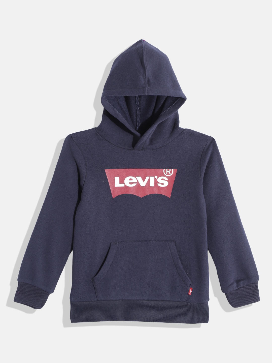

Levis Boys Navy Blue Printed Hooded Sweatshirt
