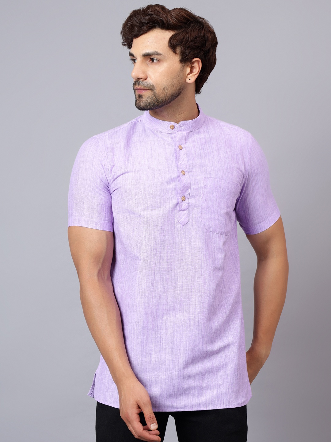 

Latest Chikan Garments Men Purple Kurta