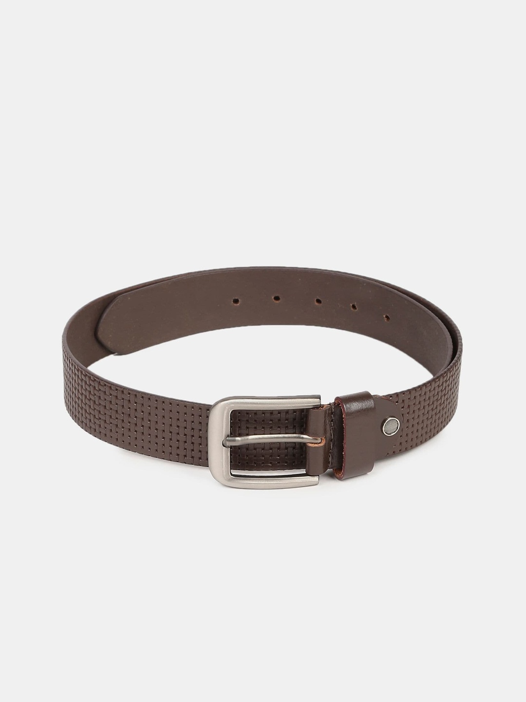 

AD By Arvind Men Brown Textured PU Belt