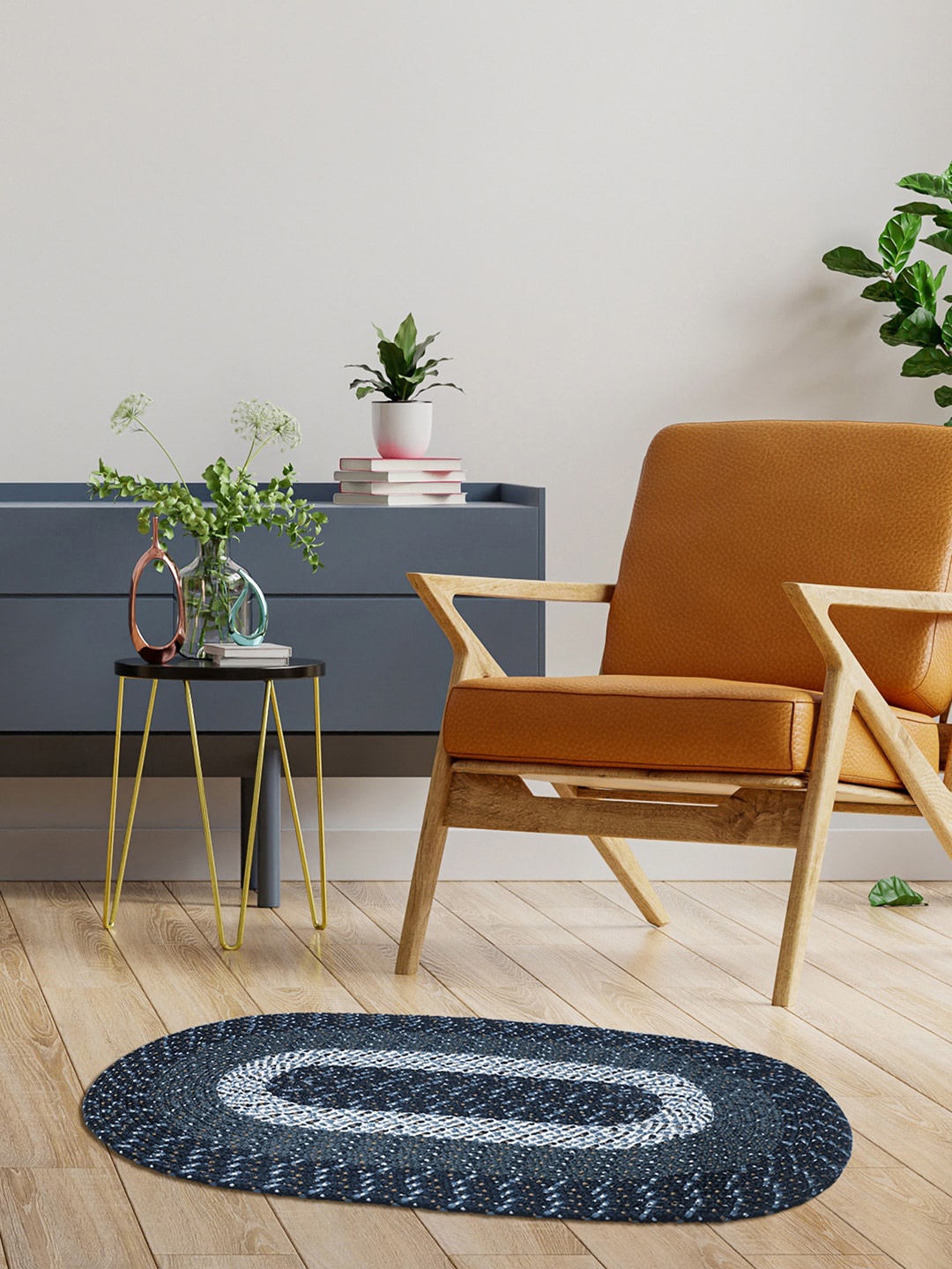 

Pano Blue Striped Floor Runner
