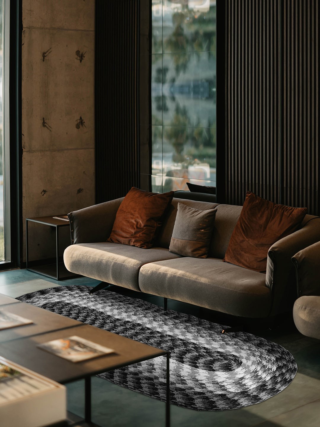 

Pano Black & Grey Abstract Floor Runner