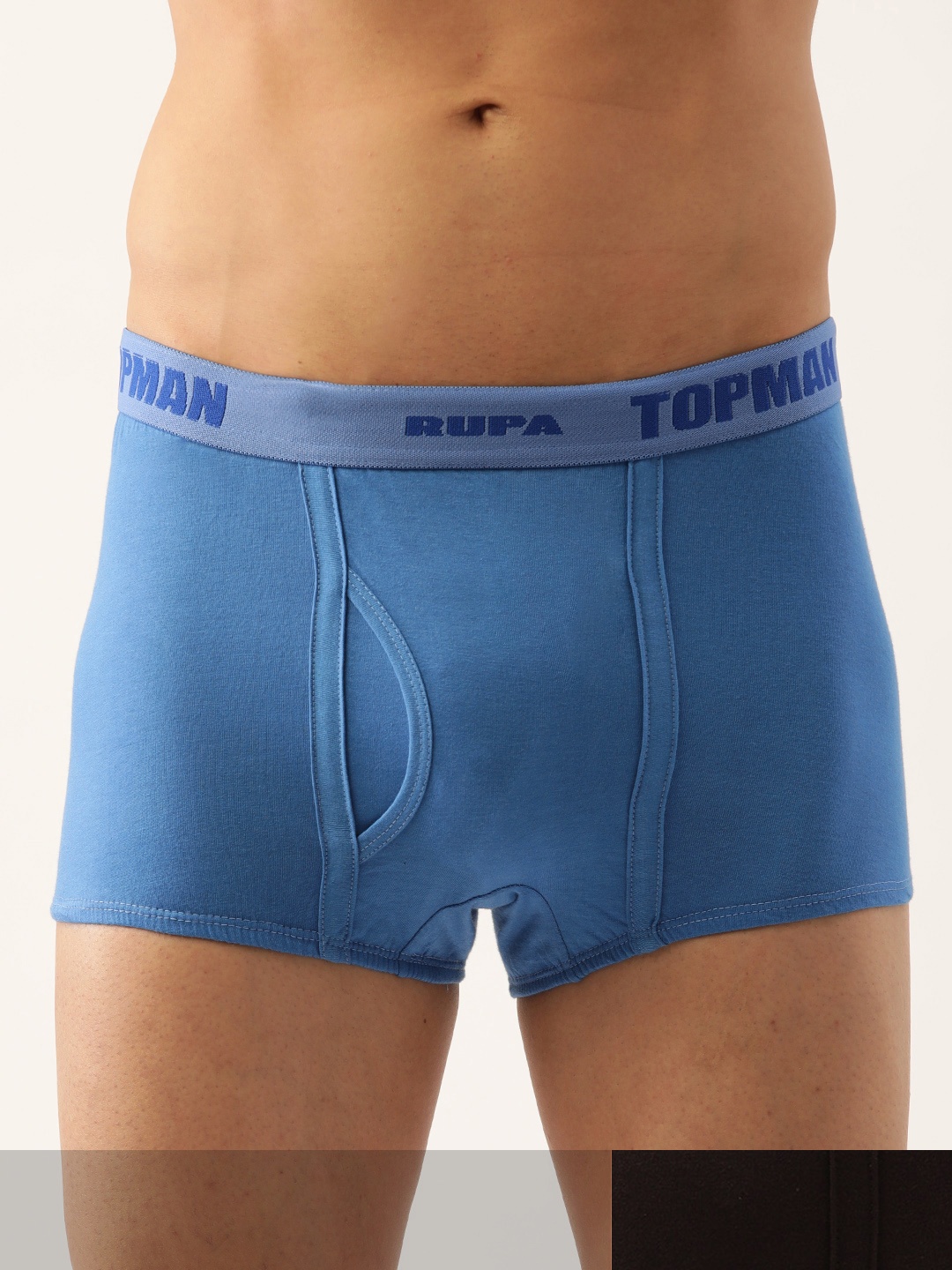 

Rupa Men Set of 2 Brown & Blue Solid Cotton Trunks