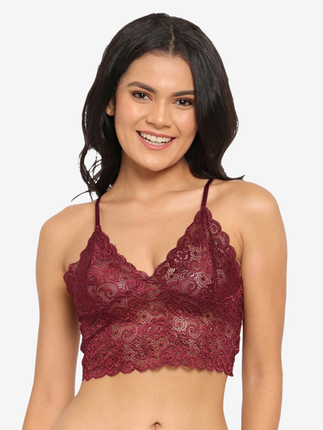 

N-Gal Women Maroon Non Padded Bra