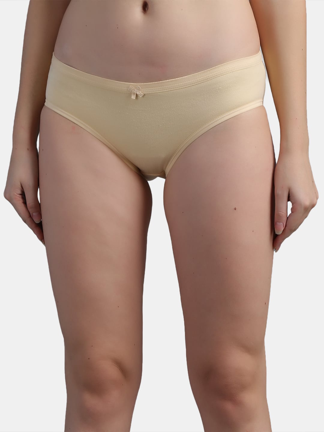 

N-Gal Women Beige Solid Cotton Hipster Briefs