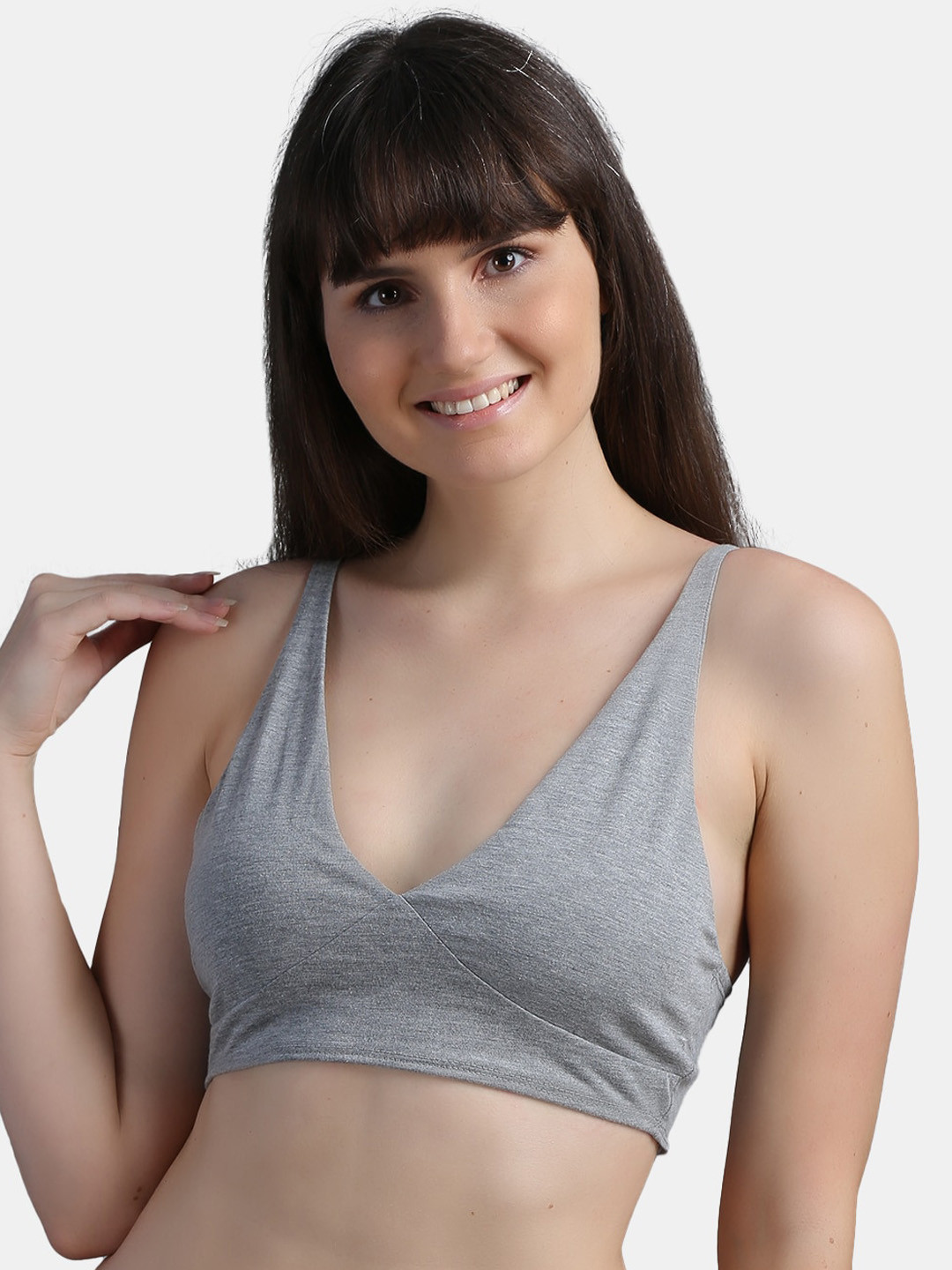 

N-Gal Women Grey Bralette Bra