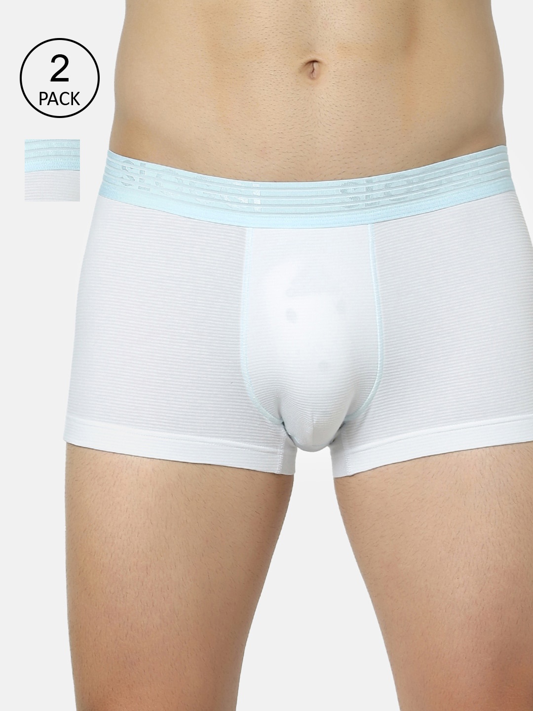 

Sloggi Men Pack of 2 Quick Dry Trunks, White