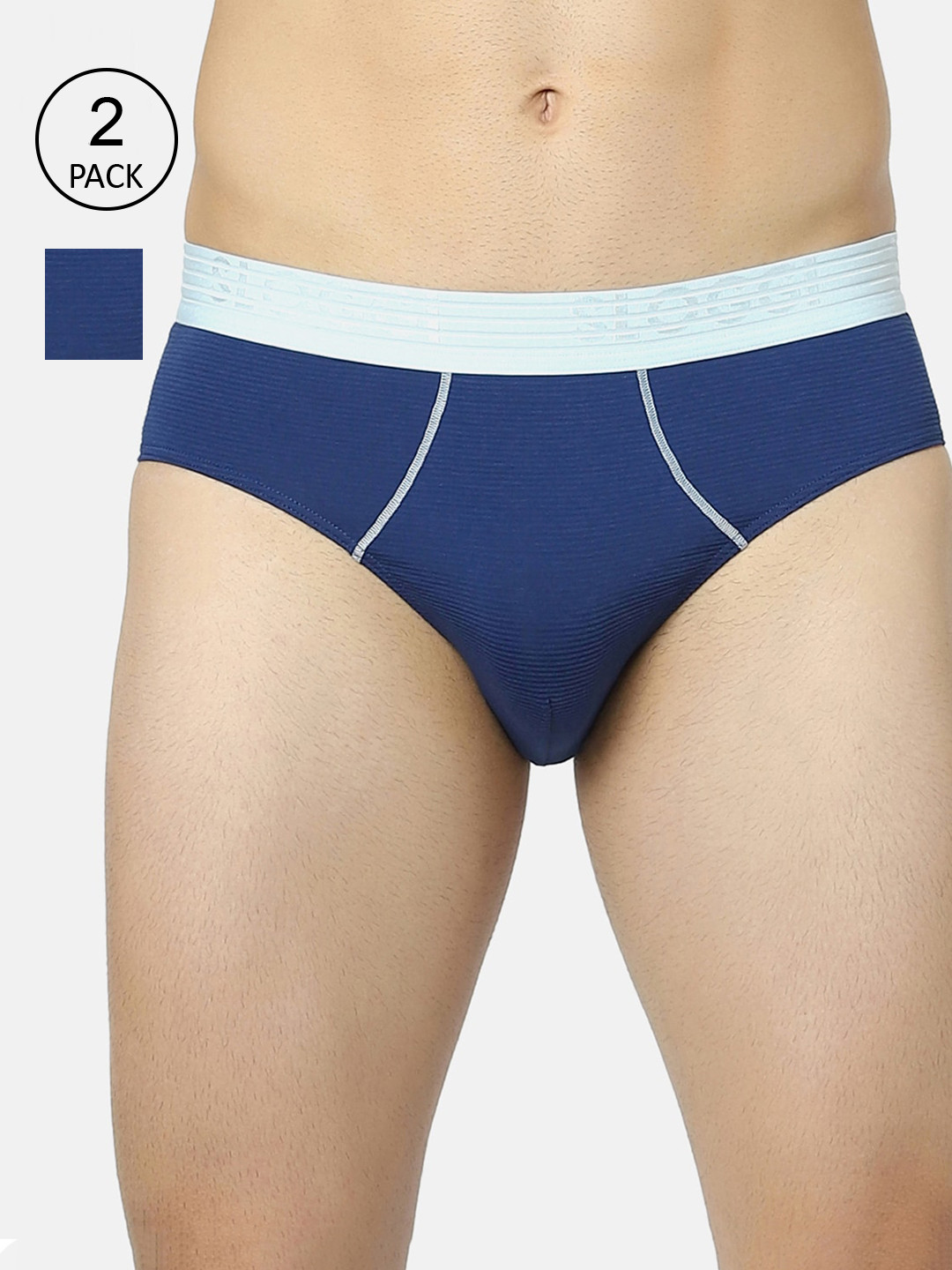 

Sloggi Men Blue Pack of 2 Solid Trunk 10212101 5Y