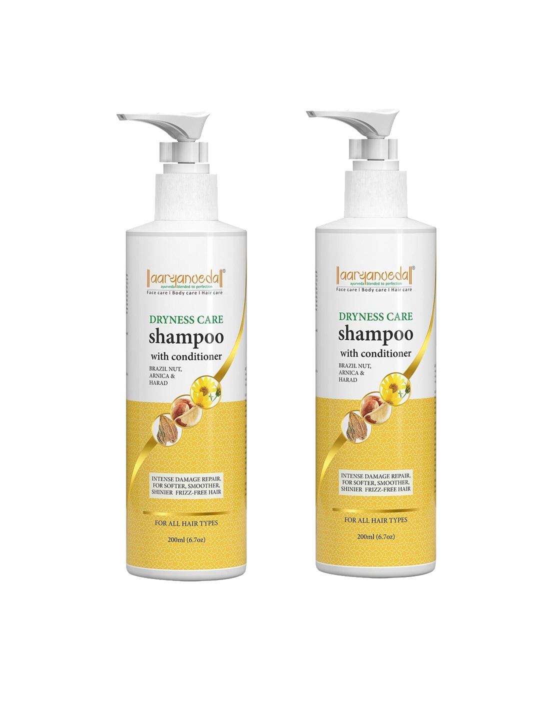 

Aryanveda Set Of 2 Dryness Care Shampoo With Conditioner, Na