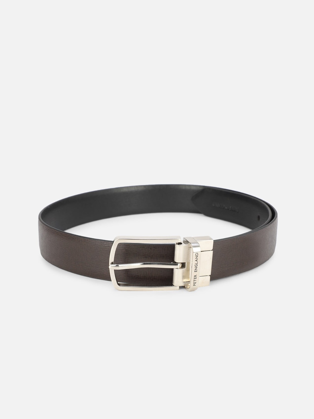 

Peter England Men Brown Leather Belt