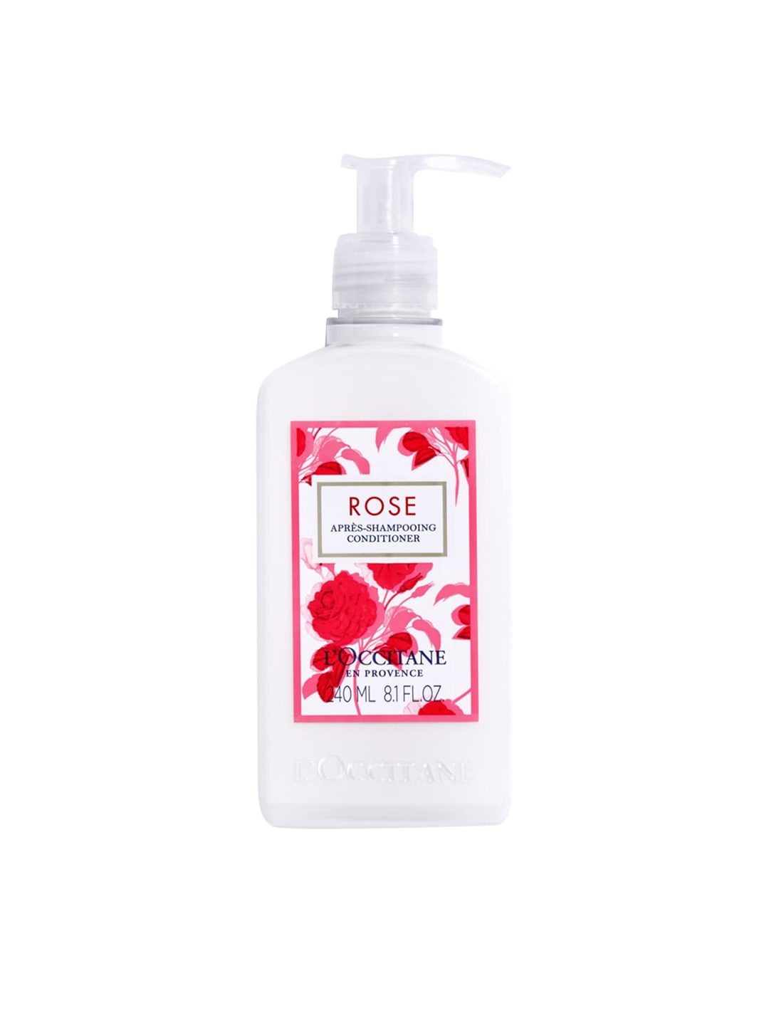 

LOccitane en Provence Rose Shampooing Hair Conditioner To Restore Shine - 240 ml, Red