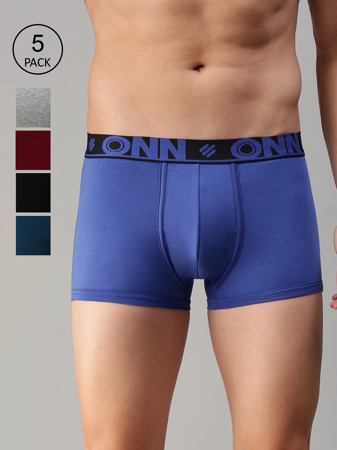 

ONN Men Pack Of 5 Assorted Trunks