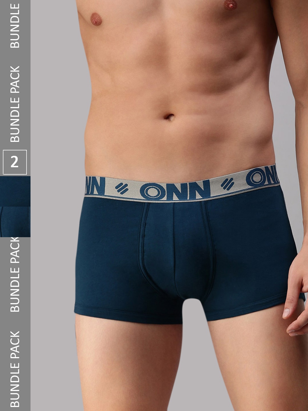 

ONN Men Pack of 2 Short Trunks ONN_273_SBLU_3PC-S, Blue