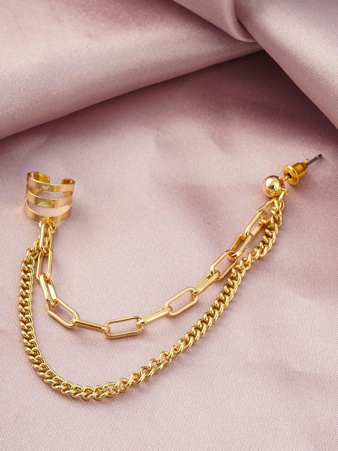 

Emmie Gold-Toned Classic Ear Cuff Earrings