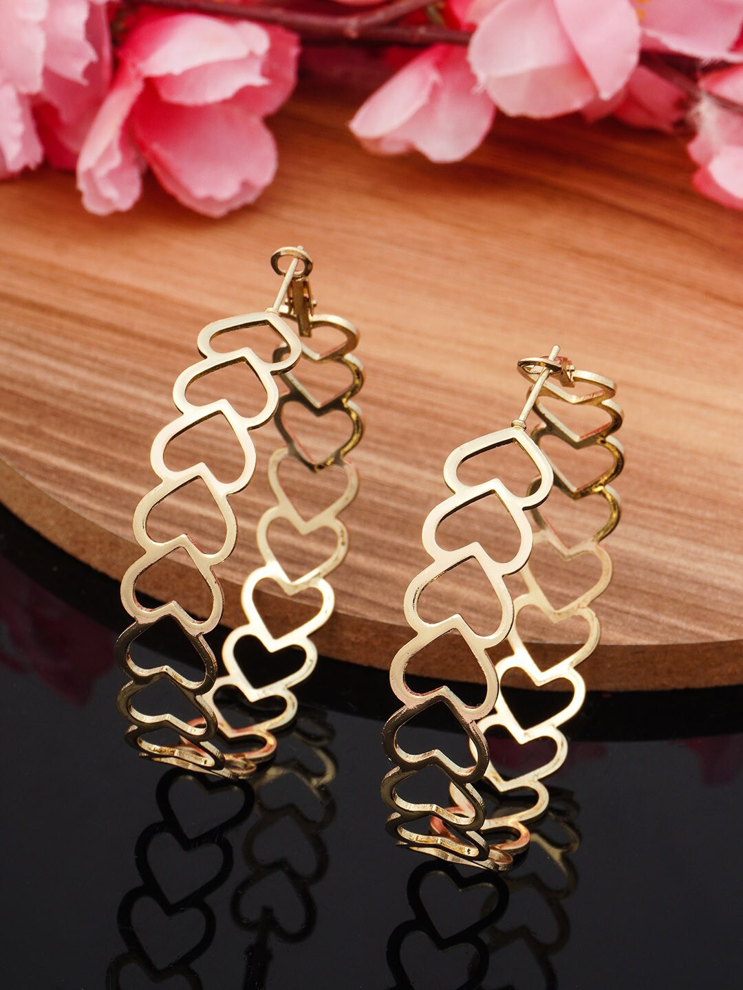 

Emmie Gold-Toned Circular Hoop Earrings