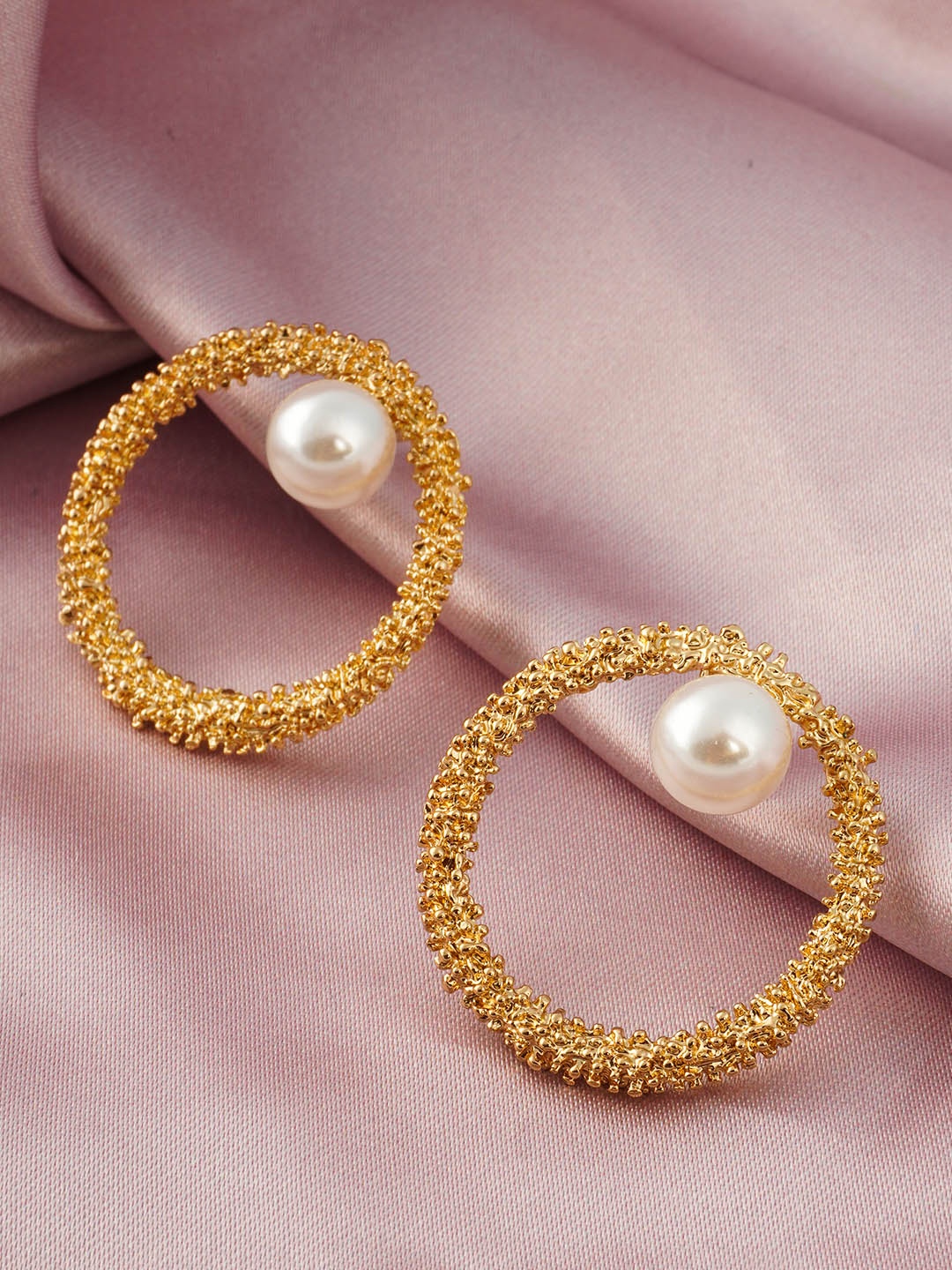 

Emmie Gold-Toned Circular Hoop Earrings