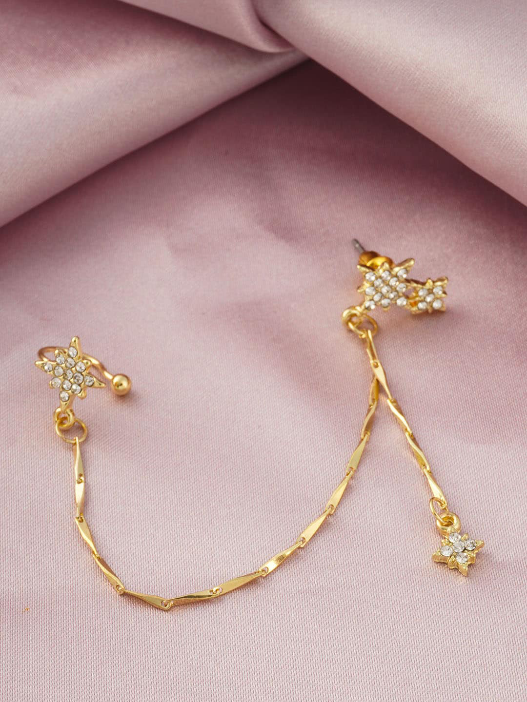 

Emmie Gold-Toned Classic Ear Cuff Earrings