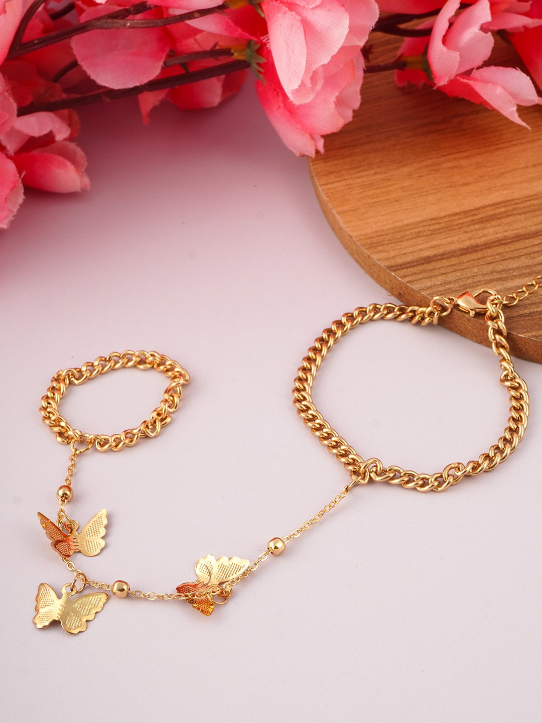 

Emmie Women Gold-Toned Charm Bracelet