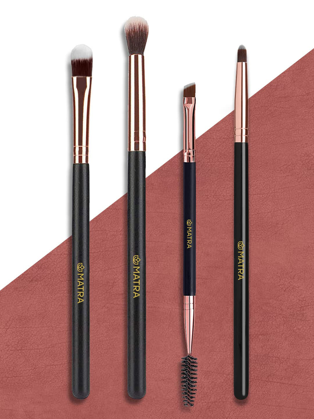 

MATRA Set of 4 Eye Makeup Brushes, Black
