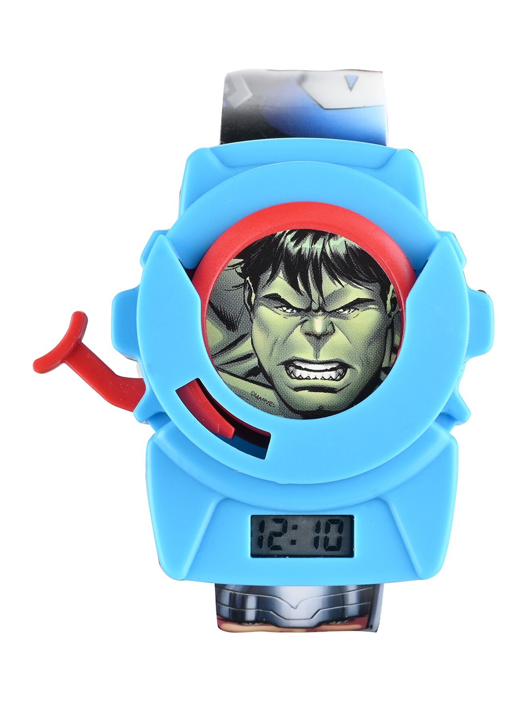 

Marvel Boys Captain America Digital Multi Function Disc Shooter Watch, Blue