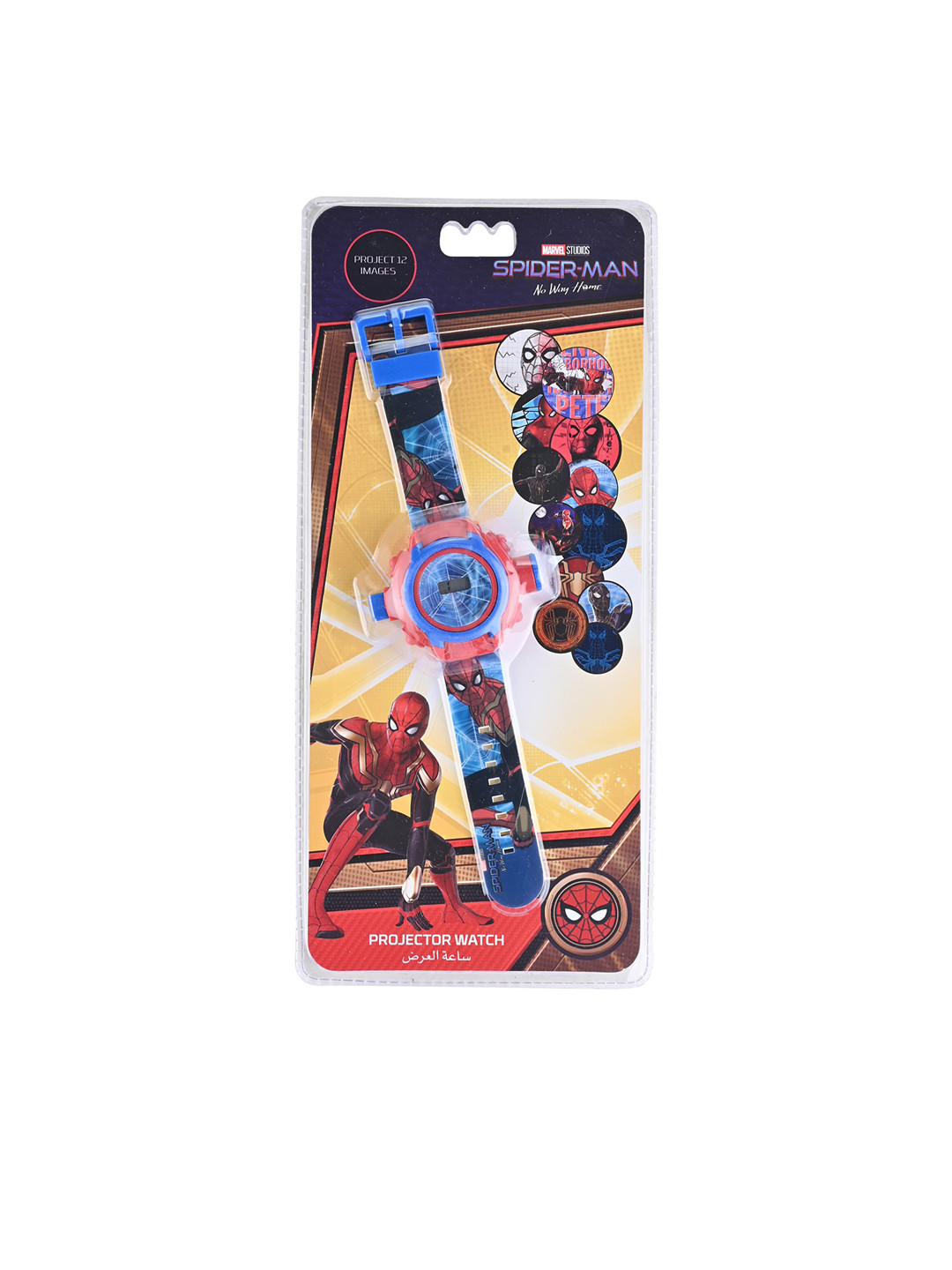 

Marvel Boys Red & Blue Printed Dial & Straps Digital Spiderman Projector Watch