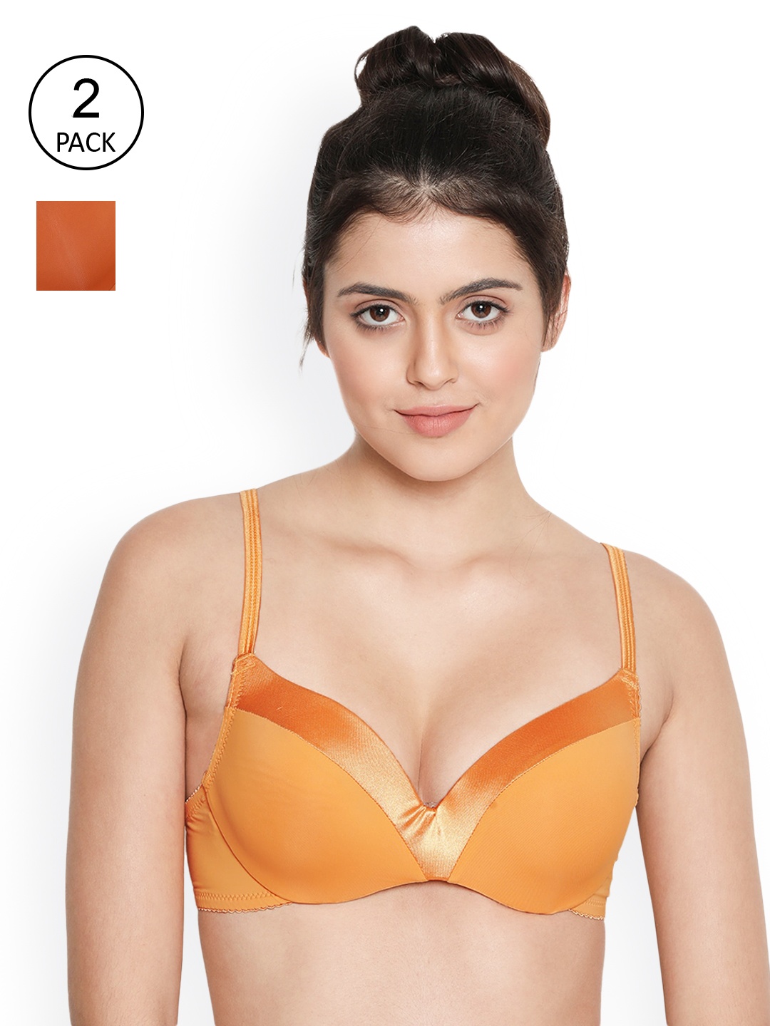 

Susie Yellow & Orange Bra Underwired Lightly Padded