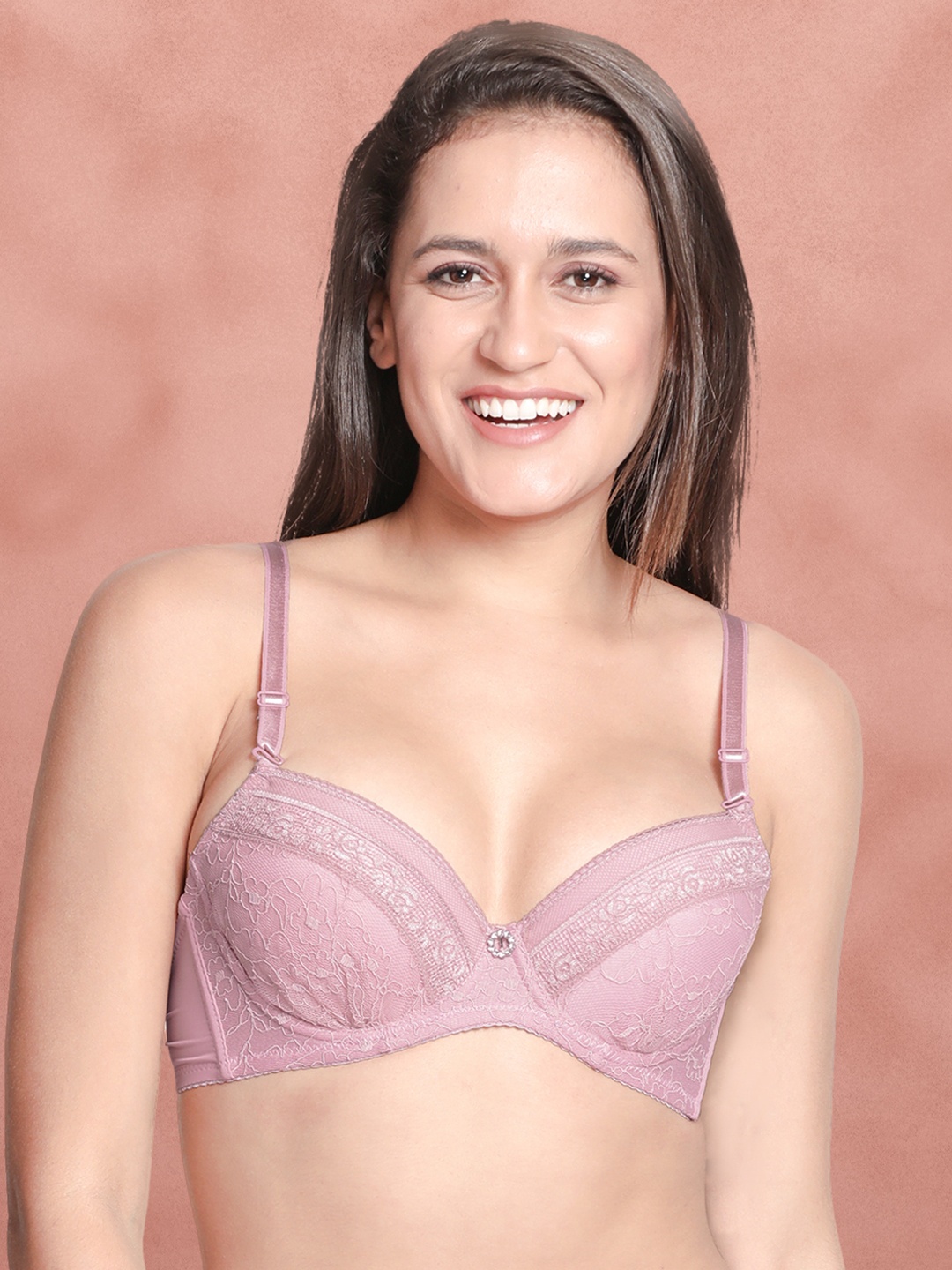 

Susie Pink Bra Underwired Lightly Padded