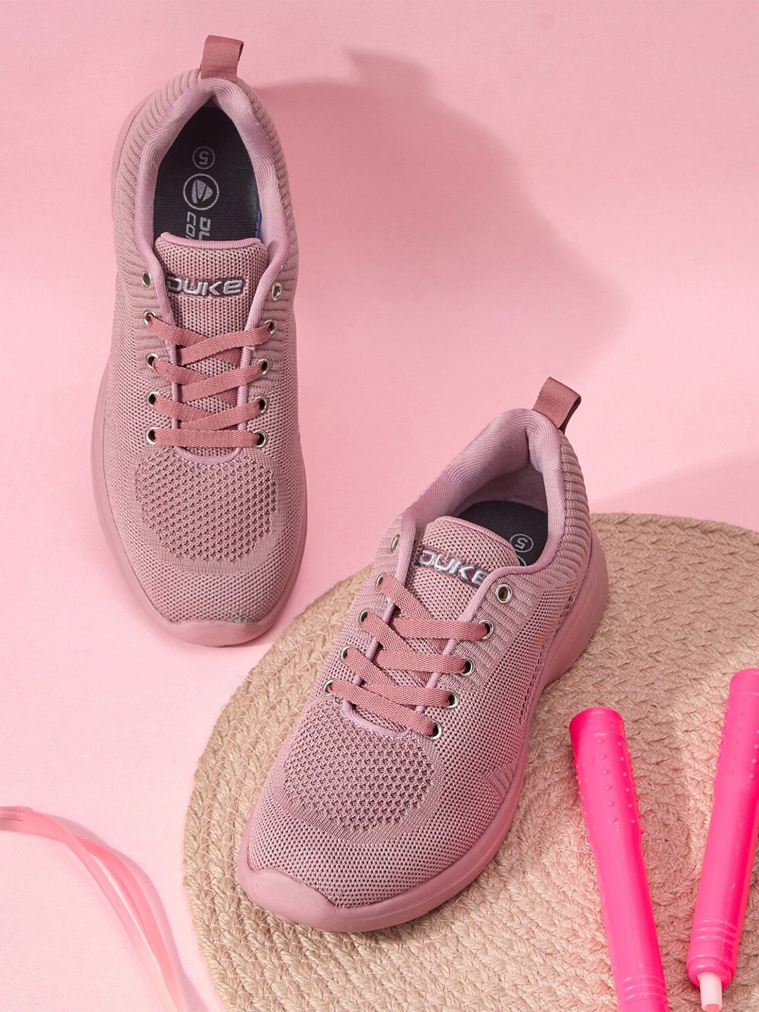 

Duke Women Pink Textile Running Sports Shoes