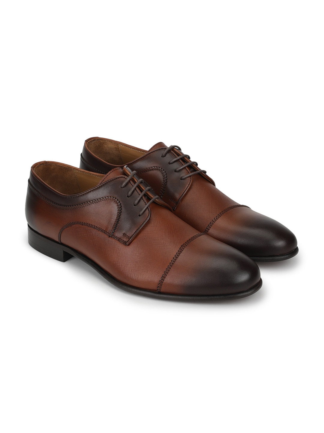 

MOLYER Men Brown Brogues Leather Formal Shoes