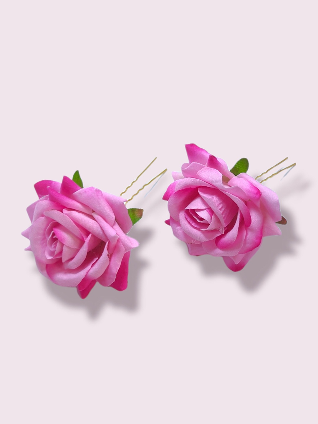 

LYF5STAR Women Pink Set of 2 U Pins Hair Accessory