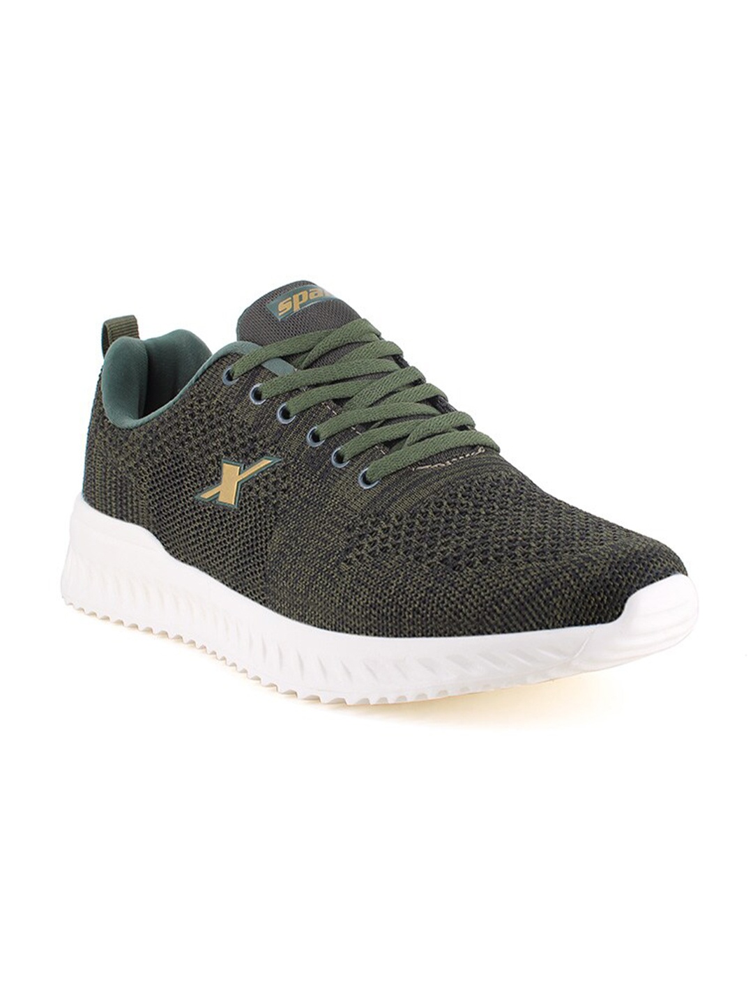 

Sparx Men Green Textile Running Non-Marking Shoes