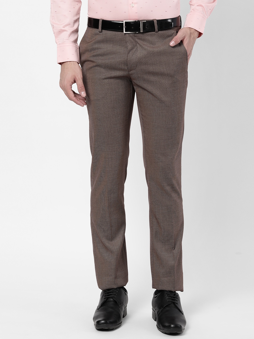 

AD By Arvind Men Brown Trousers