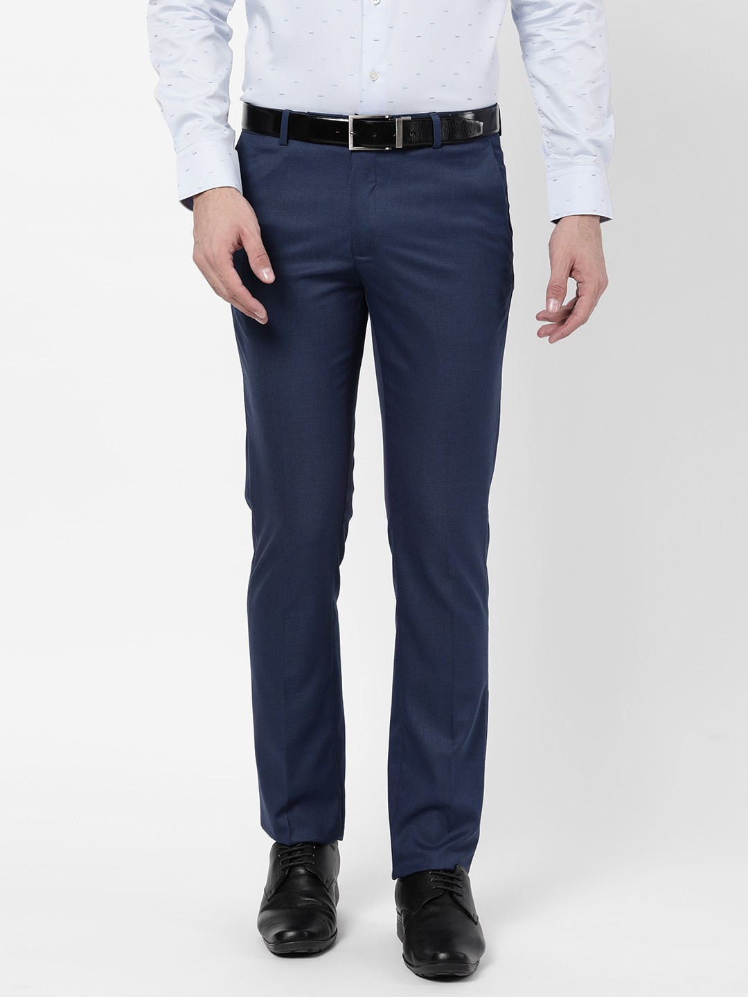 

AD By Arvind Men Navy Blue Formal Trousers